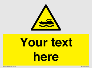 WL7435: Custom Warning motorised watercraft