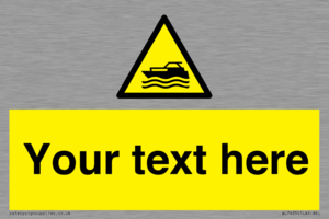 WL7435: Custom Warning motorised watercraft