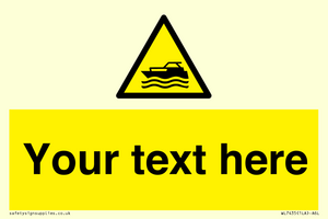 WL7435: Custom Warning motorised watercraft