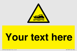 WL7435: Custom Warning motorised watercraft