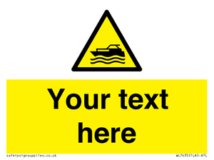 WL7435: Custom Warning motorised watercraft