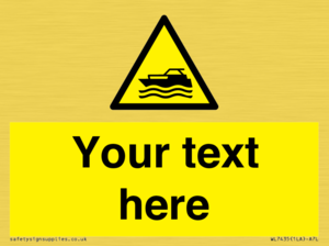 WL7435: Custom Warning motorised watercraft
