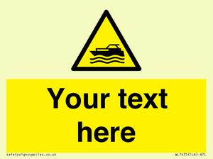 WL7435: Custom Warning motorised watercraft