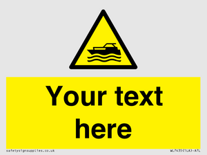 WL7435: Custom Warning motorised watercraft