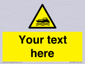 WL7435: Custom Warning motorised watercraft