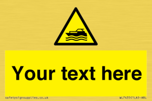 WL7435: Custom Warning motorised watercraft