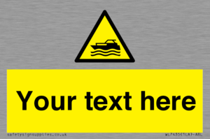 WL7435: Custom Warning motorised watercraft