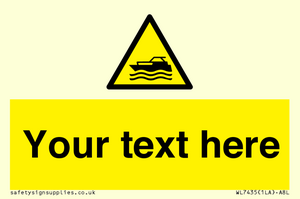 WL7435: Custom Warning motorised watercraft