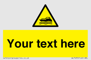 WL7435: Custom Warning motorised watercraft