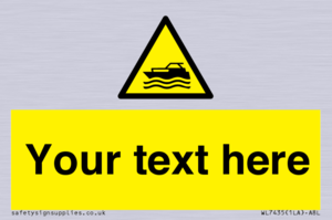 WL7435: Custom Warning motorised watercraft