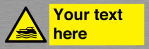 WL7435: Custom Warning motorised watercraft
