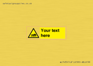 WL7435: Custom Warning motorised watercraft