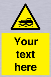 WL7435: Custom Warning motorised watercraft