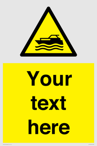 WL7435: Custom Warning motorised watercraft