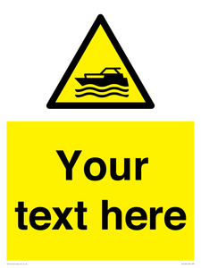 WL7435: Custom Warning motorised watercraft