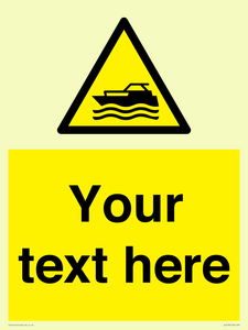 WL7435: Custom Warning motorised watercraft