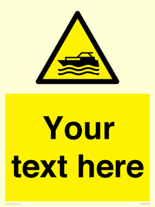 WL7435: Custom Warning motorised watercraft