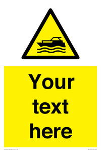 WL7435: Custom Warning motorised watercraft