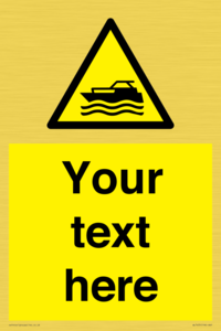 WL7435: Custom Warning motorised watercraft