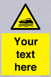 WL7435: Custom Warning motorised watercraft