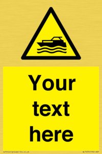 WL7435: Custom Warning motorised watercraft