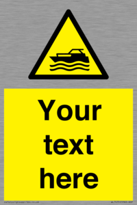 WL7435: Custom Warning motorised watercraft