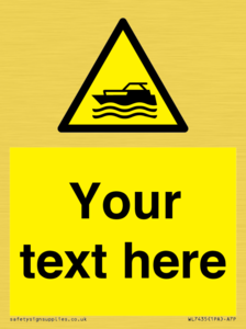 WL7435: Custom Warning motorised watercraft