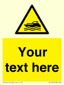 WL7435: Custom Warning motorised watercraft