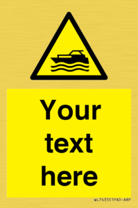 WL7435: Custom Warning motorised watercraft