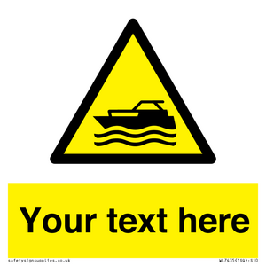 WL7435: Custom Warning motorised watercraft