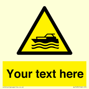 WL7435: Custom Warning motorised watercraft