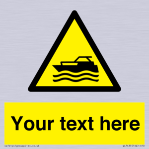 WL7435: Custom Warning motorised watercraft