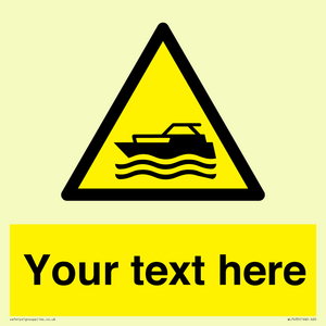 WL7435: Custom Warning motorised watercraft
