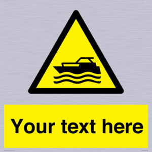 WL7435: Custom Warning motorised watercraft