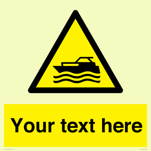 WL7435: Custom Warning motorised watercraft