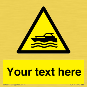 WL7435: Custom Warning motorised watercraft