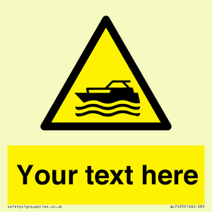 WL7435: Custom Warning motorised watercraft