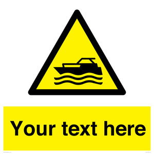 WL7435: Custom Warning motorised watercraft