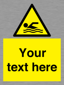 WL7437: Custom Warning swimming area