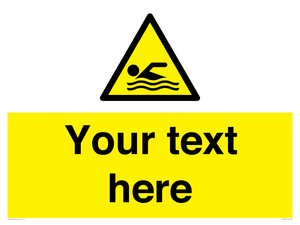 WL7437: Custom Warning swimming area