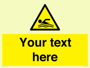 WL7437: Custom Warning swimming area