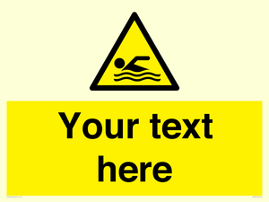 WL7437: Custom Warning swimming area