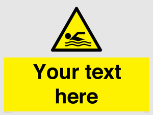 WL7437: Custom Warning swimming area