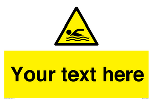 WL7437: Custom Warning swimming area