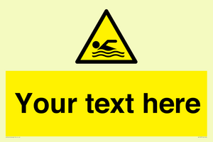 WL7437: Custom Warning swimming area