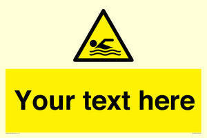 WL7437: Custom Warning swimming area