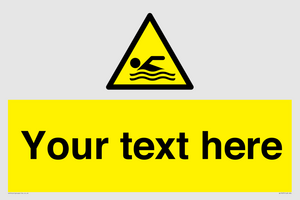 WL7437: Custom Warning swimming area