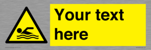 WL7437: Custom Warning swimming area