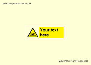 WL7437: Custom Warning swimming area