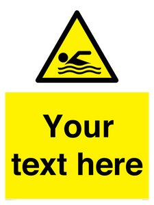 WL7437: Custom Warning swimming area